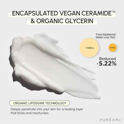 PURE'AM Korean Moisturizer For Dry & Sensitive Skin, Vegan & Hydrating Face Cream For Women, 75ml (2.5 Fl Oz)