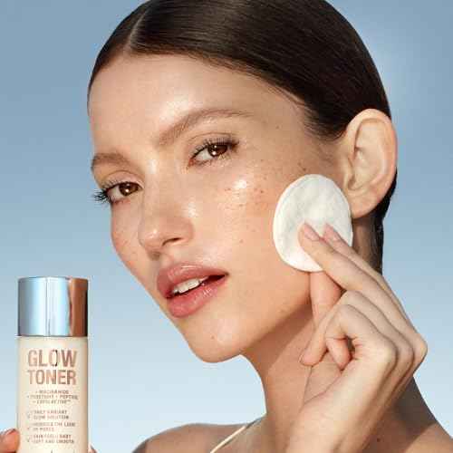 Charlotte Tilbury Glow Face Toner - Exfoliating Toner for Oily Skin - Helps to Reduce The Appearance of Pores, Hydrate & Plump Skin - Delicately Scented with Rose & Lemon