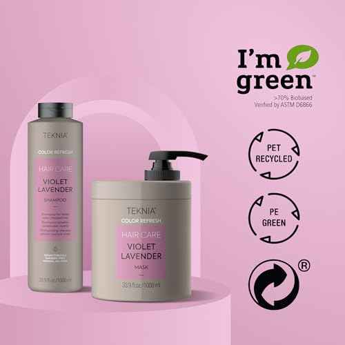 LAKM? Teknia Violet Lavender Color Refresh Shampoo, Color Depositing Shampoo for Purple Hair, 33.8 Fl Oz