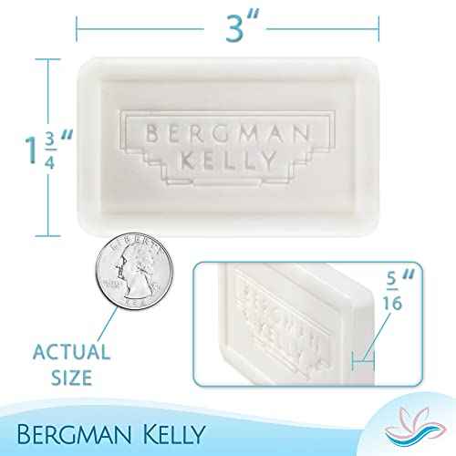 BERGMAN KELLY - Hotel Soap Bars - Tropical Waterfall, 1 oz, 200 PK - Travel Size Luxury Bulk Amenities Bar Soap - Mini Individually Wrapped Rectangular Soap, Small Toiletries for Airbnb & Motel