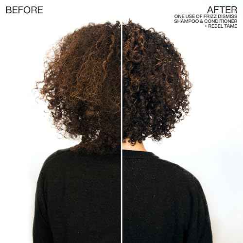 Redken Frizz Dismiss Conditioner - Frizz Control for All Hair Types, Moisturizes & Smoothes, Enhances Shine, With Babassu Oil