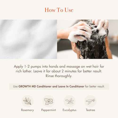Red by Kiss Growth MD Scalp Shampoo, 5X Menthol Extra Tingling for Thicker & Fuller Hair, Vitamins & Biotin Infused for Strengthening & Itch Relief, Vegan Formula & Cruelty Free (10oz)