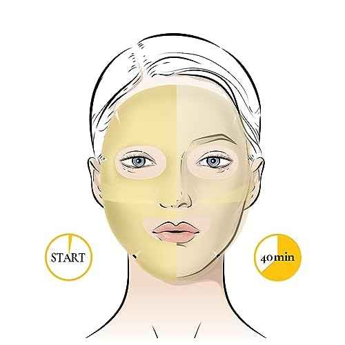 glowiest Sweet Dreams Yuzu Bright Collagen Mask Set of 3, Hydrating Face Collagen Jelly Mask, 78% Collagen, Niacinamide, Vitamin C, Peptides, Korean Skincare