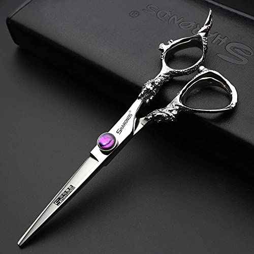 6" Professional Hairdressing Scissors Set, Hair Clipper/Household Stainless Steel Hair Clipper (6" Silver Set)