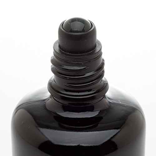 Infinity Jars 100?ML Black Ultraviolet Glass Bottles Airtight, Leak-Proof, Smell-Proof Screw-Top Containers for Essential Oils, Perfume, Lotion, Travel Storage, Reusable 7 Bottles Variety Pack