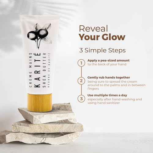 Karit? Cr?me Mains Nourishing Hand Cream for Dry Hands | Shea Butter, Organic Jojoba & Rosehip Oil Blend | Dermatologist-Formulated and Approved | Cruelty-Free, Hypoallergenic Vegan Hand Cream