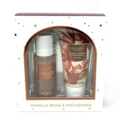 Victoria's Secret Vanilla Bean & Macadamia Frangrance Mist & Lotion 2.5 fl oz Gift Set