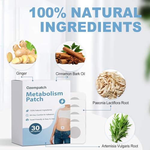 RejuvaCare Ozem Patch, Ozempatch, New Natural Ingredient Body Patch, Suitable for Both Men and Women, 30 Count