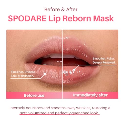 Blueberry Lip Mask Overnight, Dual-Color Lip Sleeping Mask for Reduce Fine Lines, Nourish and Hydrating Dry Cracked Skin with Vitamin C and Shea Butter -0.42 Fl Oz