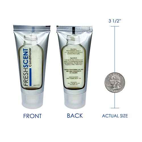 Freshscent Conditioner 1oz (200 Pack) Hotel Travel Size, Bulk Amenities and Toiletries for Hospitality