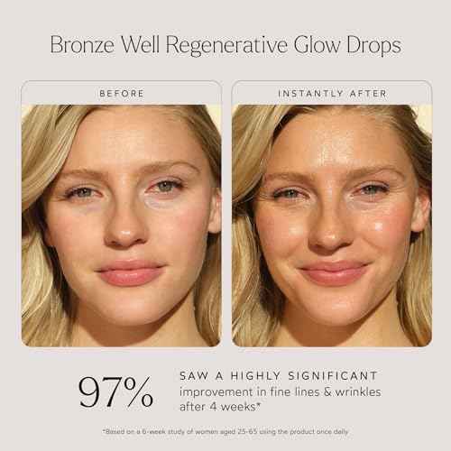 True Botanicals Bronze Well Regenerative Glow Drops | Naturally Bronzing | Moisturize Skin & Add a Slight Glow | All Skin Types | Dermatologist Tested, All Natural, Vegan | 1 fl oz | 30 ml