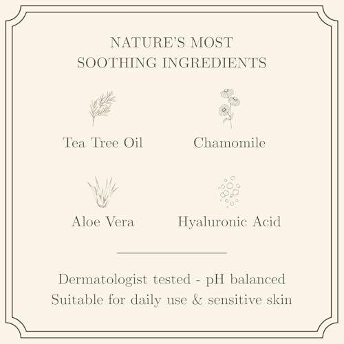 DERMORE 50Pcs Tea Tree Eyelid Cleansing Wipes | Individually Wrapped Refreshing & Daily Hygiene Eyelid Wipes | Preservative-Free with Chamomile and Aloe | Gentle Care for Dry, Itchy & Tired Skin