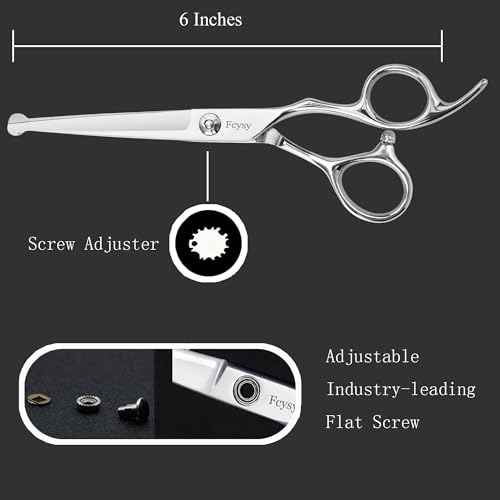 Safety Round Tip Hair Scissors for Kids, Fcysy 6 In Hair Cutting Shears for Children, Stainless Steel Barber Haircut Scissors for Toddlers, Boys & Girls ? Safe Hair Trimming at Home