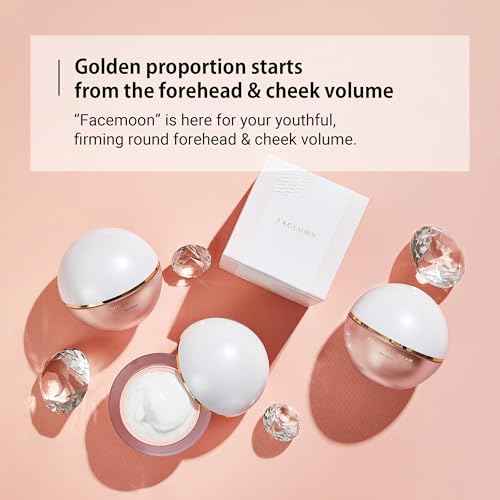 Facemoon Cream - Firming & Volumizing Cream for Forehead & Cheeks | Anti-Aging Wrinkle Cream | Volufiline Korean Wrinkle Peptide for Anti-Sagging | Korean Pocket Ball(50ml / 1.7 fl.oz)