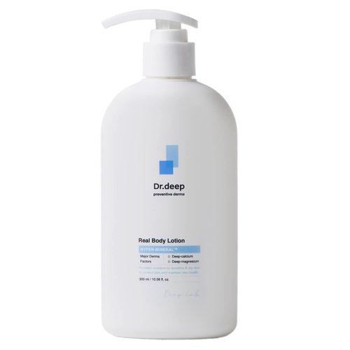 Dr.Deep Real Body Lotion 10.6 fl.oz | Natural Body Cream for Dry Skin | Moisturizing Cream for Dry Skin | Cracked Skin Repair Cream Moisturizer | Dry Skin Cream | Body Lotion for Dry Skin
