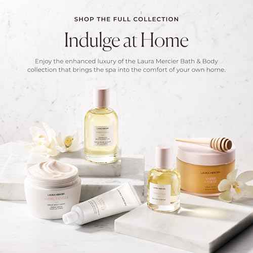 Laura Mercier Soufflé Hand Cream, 24HR Hydration, Nourishes and Repairs, Instantly Moisturizes and Improves Skin Texture, Infused with Shea, Mango, and Cocoa Butters, Ambre Vanille