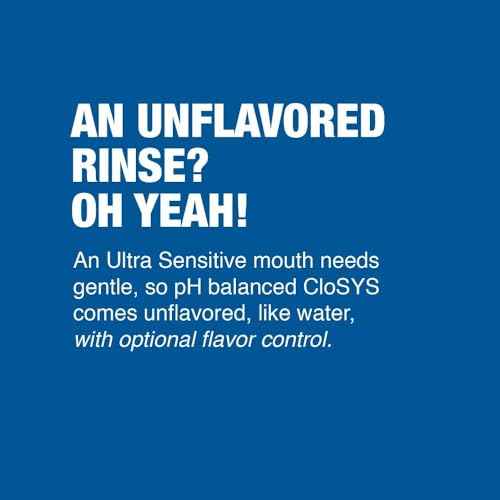 CloSYS Ultra Sensitive Mouthwash, Pack of 48 Perfect for Dental Offices, Unflavored Alcohol Free, Dye Free, pH Balanced, Helps Soothe Entire Mouth, 3.4oz Mouth Rinse TSA Approved