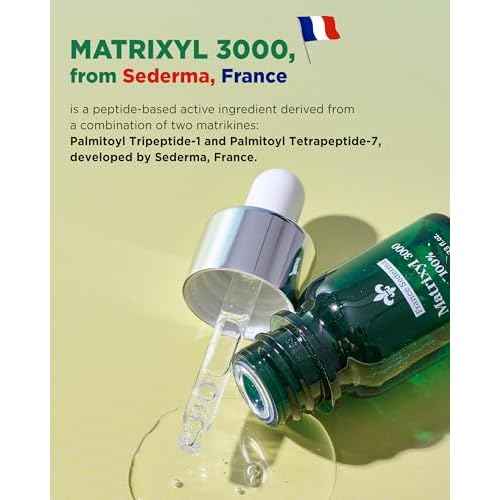 Matrixyl 3000 100% Serum Skincare ? Pure Peptide Complex Anti-Aging Facial Ampoule from France Sederma, Collagen Boosting Wrinkle Treatment, Perfect for Layering & DIY, 0.33 fl.oz (10ml)