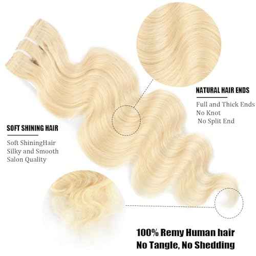 Clip in Hair Extensions Real Human Hair 28 Inch Blonde Body Wave Clip in Hair Extensions 100% Brazilian Remy Human Hair Extension for Women 8pcs 110g Per Set with 20 Clips Double Weft
