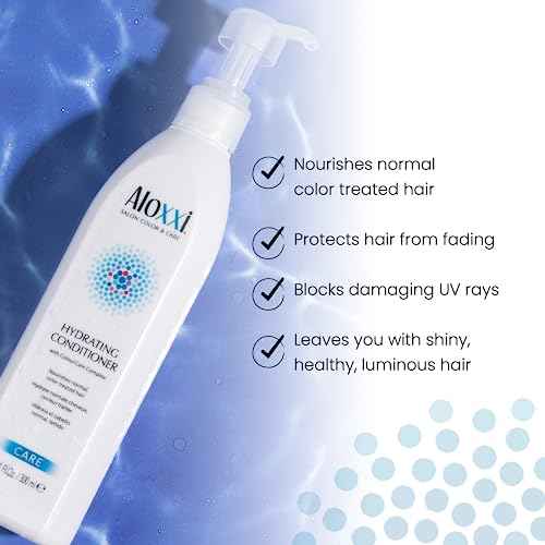 ALOXXI Hydrating Color Protectant Conditioner for Color Treated Hair with Keratin Jojoba & Olive Oils Nourishes and Repairs, 33.8 Fl Oz