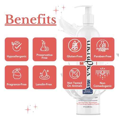 THERAPLEX Hydrolotion - Daily Skin and Body Moisturizer, No Parabens Or Preservatives, Noncomedogenic, and Hypoallergenic, Fragrance-Free, Dermatologist Recommended 3 Pack