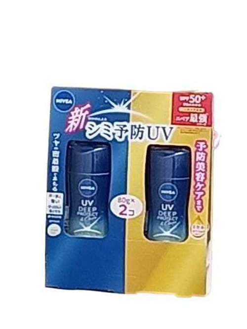 Japanese Sunscreen DEEP PROTECT & CARE Gel SPF 50+ PA++++, Water-Resistant (2.82oz × 2 Tubes)