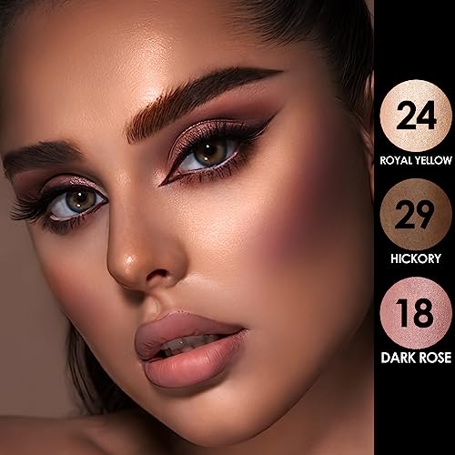 FOCALLURE 3 Pcs Cream Contour Sticks,Shades with Highlighter & Bronzer & Blush,Non-greasy Long-wear Face Contouring Pen,Easy to Sculpt the Face and Create a Lightweight Finishing Makeup,FAIR