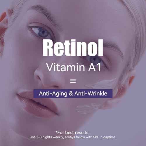 Retinol Collagen Instant Face Lift Cream for Face, Neck Firming Tightening Anti Aging Wrinkle Repair Serum for Neck & D?collet?, Hyaluronic Acid Moisturizer for Women & Man 2.0 FLoz