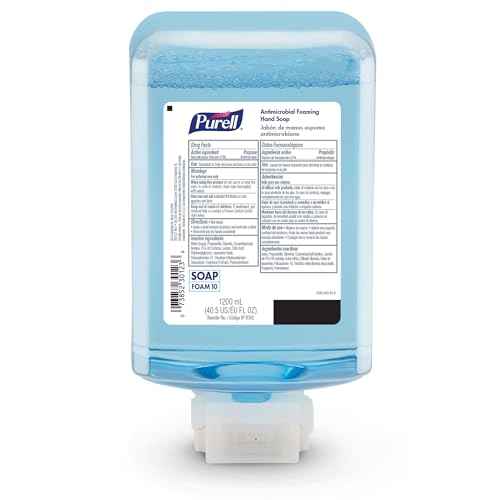 PURELL Antimicrobial Foaming Hand Soap, Light Fragrance, 1200 mL Refill for PURELL ES10 Automatic Soap Dispenser (Pack of 2) ? 8382-02