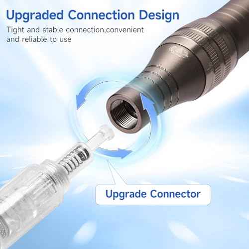 0.25mm Home Use Microneedle Derma Roller Pen, Derma Pen for Women Men - Microneedling Skin Care Beauty Kit Tool for Face Hair Beard