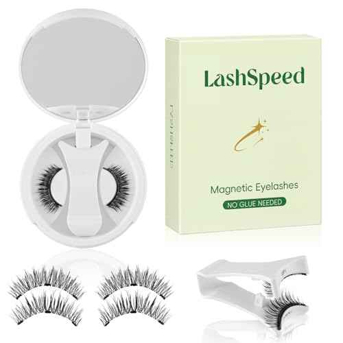 Magnetic Eyelashes with Applicator ? No Glue or Eyeliner Needed, Reusable Natural Look Lashes, Lightweight & Comfortable, Easy to Apply and Remove