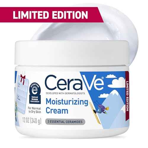 CeraVe Apr?s Ski Moisturizing Cream, Body and Face Moisturizer for Dry Skin, Body Cream with Hyaluronic Acid and Ceramides, Daily Moisturizer, Oil-Free, Fragrance Free, Non-Comedogenic, 12 Ounce