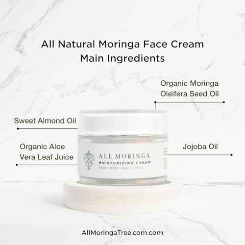 Face Cream, Nourishing, Moisturizing, and Hydrating, Clean Ingredients, Exclusive Formula for Sensitive Skin, Lightweight, All-Natural, Non GMO, Ethically Produced, Jasmine oil scent