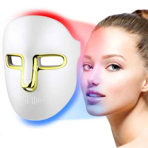 Red Light Therapy for Face Mask ? LED Face Mask Light Therapy with Red Blue LED and Infrared Light, Anti-Aging, Blemish Repair Treatment