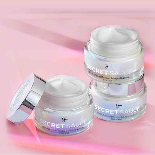 IT Cosmetics Secret Sauce Anti-Aging Face Moisturizer - Hydrating & Plumping Moisturizer Face Cream For Fine Lines, Wrinkles & Dark Spots - Vegan - Day or Night Facial Moisturizer - 2 fl. oz