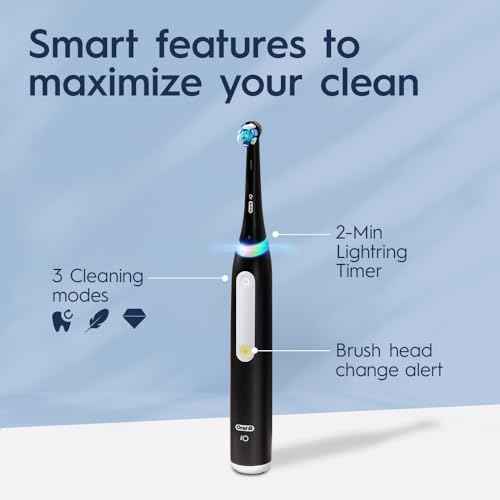 Oral-B iO3 Electric Toothbrush (1) with (1) Ultimate Clean Brush Head and (1) Charger, Black