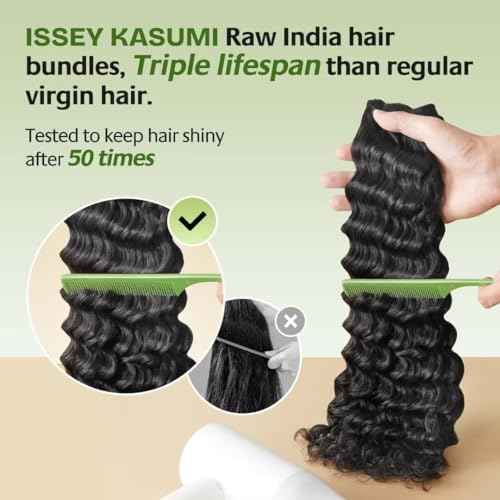 Raw Indian Human Hair Single Bundle,Triple Lifespan Than Regular Virgin Hair,In-Store Quality,Online Price! 100% Raw Indian Hair Bundles Deep Wave Raw Hair Bundles 22 Inch