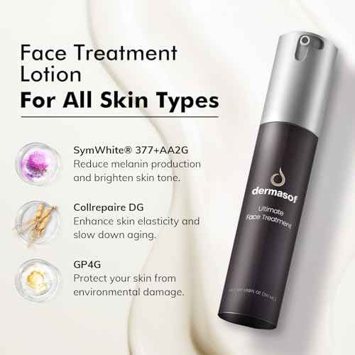Dermasof Face Moisturizing Lotion with Active Peptides & Vitamin C, Anti-Aging Antioxidant Advanced Formula, Smooth Wrinkles, Firming, Brightening, Soothes Redness, Repair, Hydrate Skin, 1.69 Fl Oz