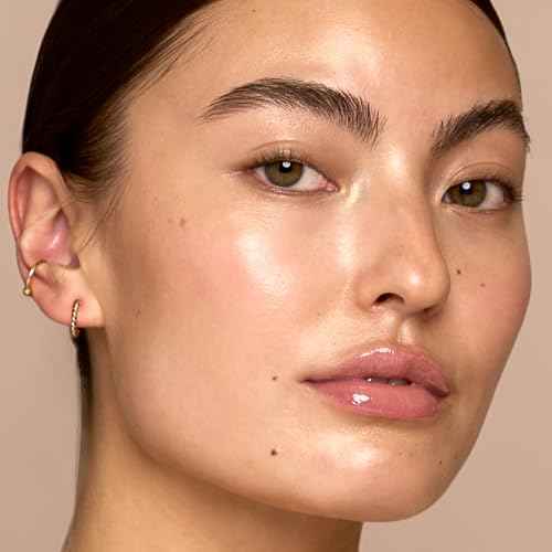 Jouer Essential Tinted Hydrating Lip Oil Gloss ? Moisturizing Dry Lip Treatment Serum - Fragrance Free Tinted Lip Oil - Jojoba Seed Oil and Apricot Oil Formula