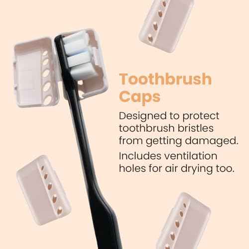 Lindo Polishing Toothbrush - for Sensitive Gums and Teeth, 12000+ Ultra Fine Bristles, Soft and Gentle, Deep Clean, Pack of 4 (Blue, Gray, Beige, Black) (Black, Gray, Beige, Peach, 8 Pack)