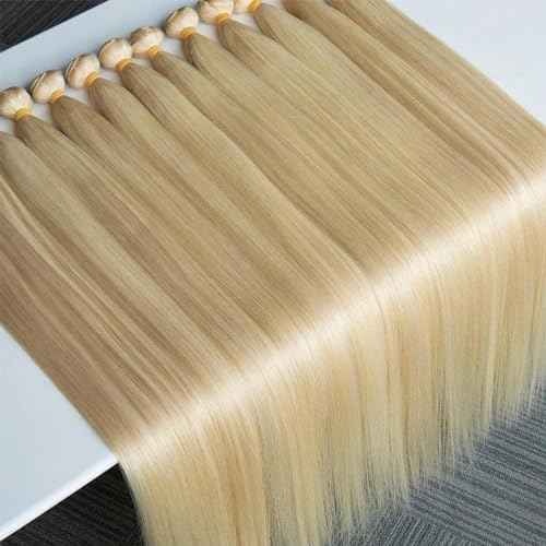 613 Blonde Bundles Human Hair 613 Straight Human Hair Bundles 12A Grade 100% Unprocessed Brazilian Virgin Hair Blonde Hair Weave Bundle 3.5oz/Bundle 30 Inch