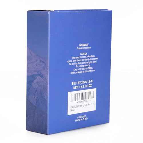 Body Spray For Men, 2.1 Fl Oz/60 ML, Travel Size 3-Pack Set