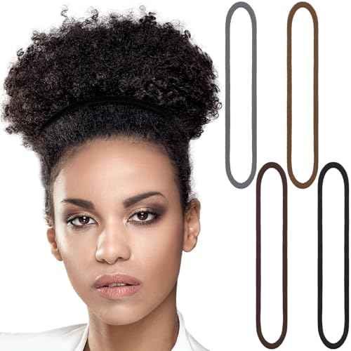 Dingion 80 Count Extra Long Hair Tie for Thick and Curly Hair Elastic Ponytail Holders for Women No Metal Bands Accessories(Multi Color)