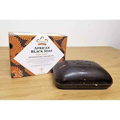 Nubian African Black Soap 5 Ounce Bar - 12 Count