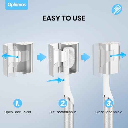 Aluminum Alloy Toothbrush Head Cover/Cap/Protector Case,Travel Toothbrush Covers Long-lasting Toothbrush Head Caps for Most Electric/Manual Brushes, 2 Count
