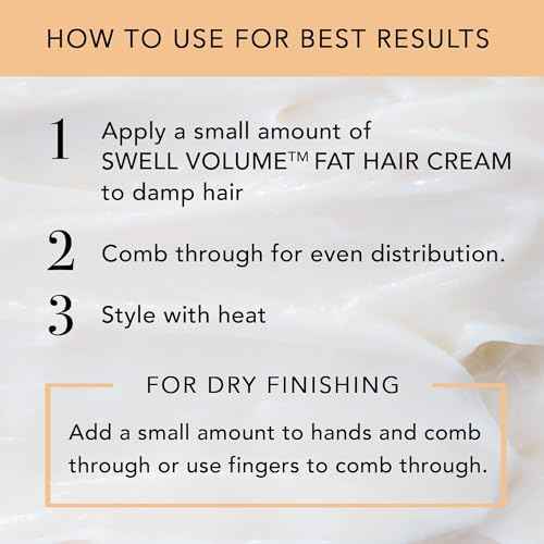 Brocato Swell Volume Hair Cream, 3 Pack, 6 Oz: Volumizing & Thickening Cream for Men & Women | Heat Activated Fat Hair Volumizer Cream Shapes & Adds Thickness to Thin Hair | Clay Formulated