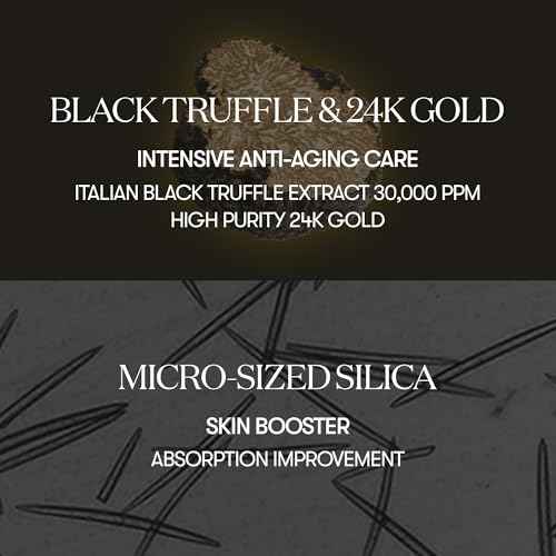 VT COSMETICS Black Truffle Reedle Shot 100, Spicule Microneedling Exosome Serum with 24K Gold for Skin Elasticity, Deep Nourishment, Exfoliation & Smooth Glass Skin, Korean Skin Booster, 1.69 fl oz