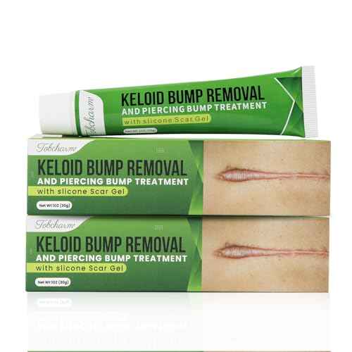 Tobcharm Advanced Keloid Bump Removal Gel, Silicone Scar Removal Cream for Keloid Treatment, Piercing Bumps, Acne Scars, Surgical Marks & Burns, Scar Gel for Ears, Face & Body 2-Pack (2¡¿30g)