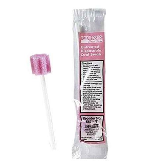 Toothette Oral Swab, Toothette Swab Untreated, (1 BOX, 250 EACH) by SAGE PRODUCTS INC.