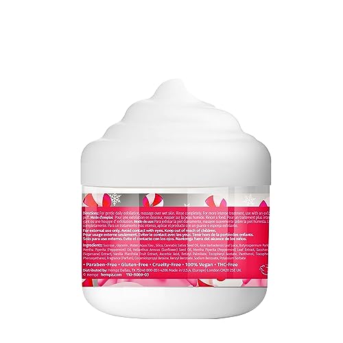 Hempz Limited Edition Candy Cane Lane Exfoliating Body Scrub (4 Oz) ? Yummy Holiday Scented Sugar Body Scrub for Shower & Bath, Cozy Candy Cane Scented Sugar Scrub Exfoliant for Women & Men